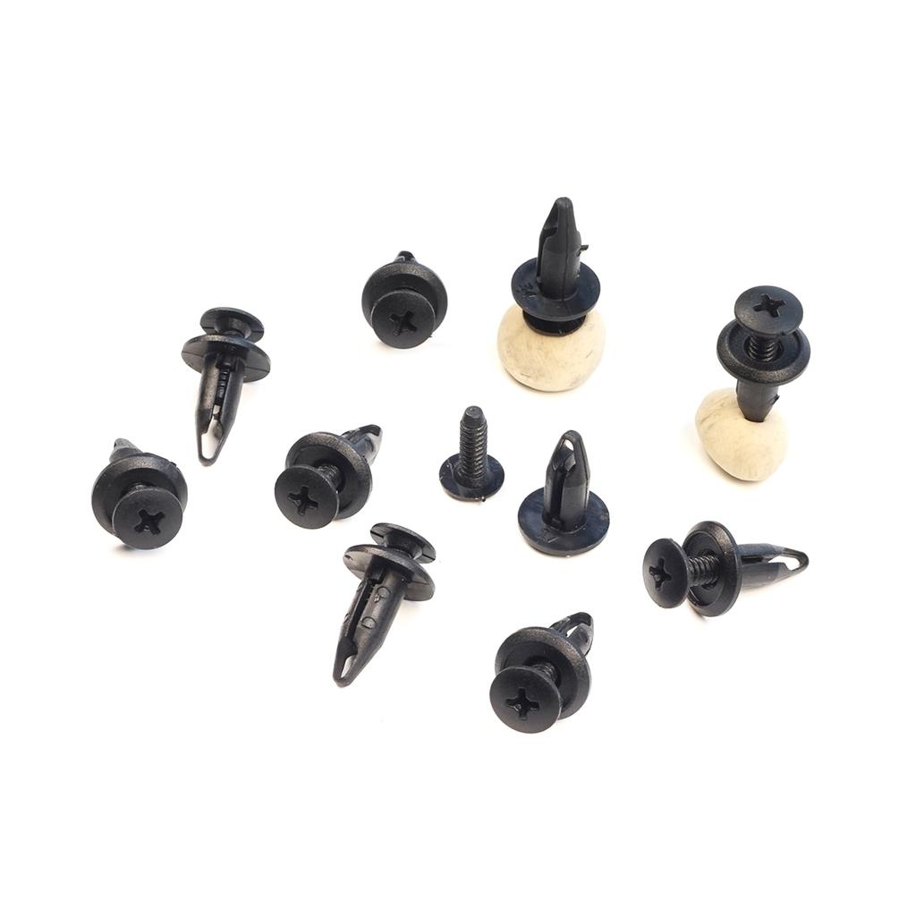 ECF5078 10 Pieces Push-Type Retainer Fastener Fixing Clips for Ford Focus Mondeo Transit Ka Connect Custom W703243-S300 1060989