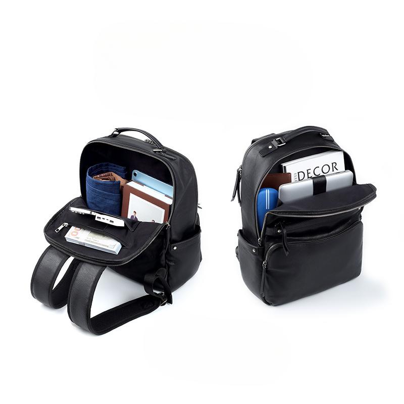 Genuine Leather Casual Backpack Fashionable and Trendy Large-capacity Schoolbag Travel Men's Backpack