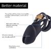 Silicone Chastity for Men Breathable Chastity Device Chastity Cage Chastity Devices Lightweight Sexual Wellness Chastity cage-Black1