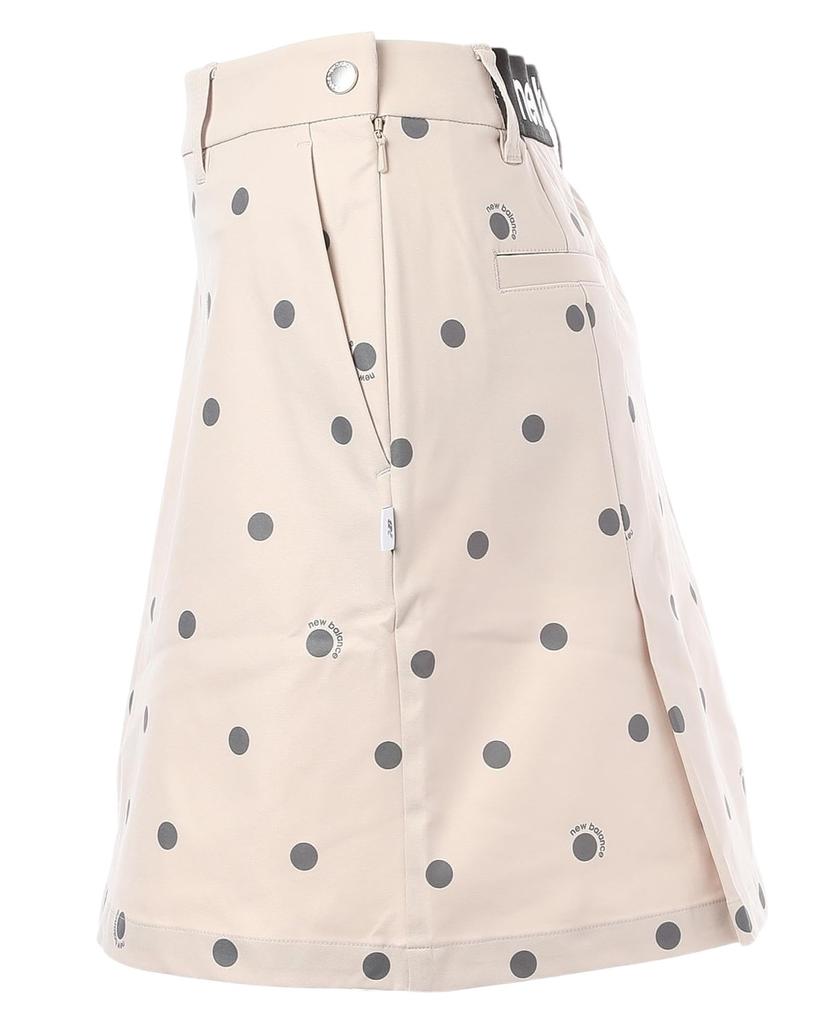 New Balance Golf Skirt Polka Dot 2 Women's (4-Way Stretch, Pattern) / 012-5134505 041_Beige [L]