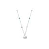 Gucci GG Marmont Double G Logo Classic Quilted Shiny 925 Silver Necklace Women Necklace YBB527399001