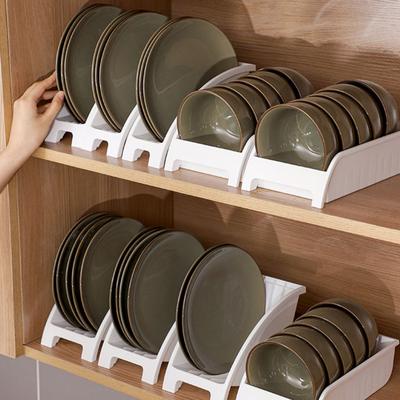Kitchen Dishware Storage Rack Drainage Large Capacity Dishware Holder with Division Groove Kitchen Storage Tool