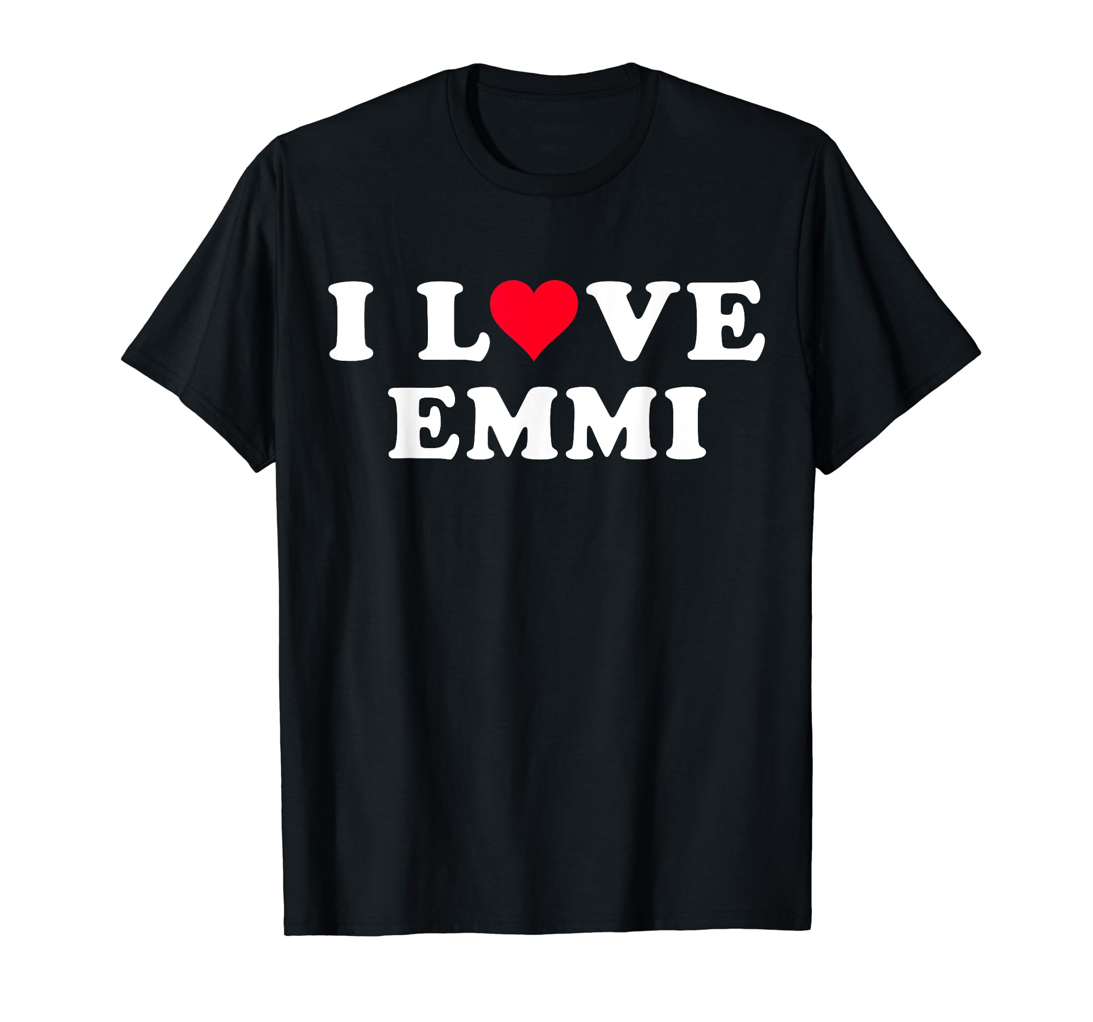 

I Love Emmi Matching Girlfriend Boyfriend Emmi Name & T-Shirts чёрный