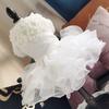 Yousheng Pet Wedding Dress Eye-catching Wear Resistant Polyester Teddy Dog Lace Style Wedding Dress Pet Apparel for Outdoor