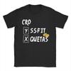CRO SSFIT QUETAS T Shirts Men's  Cotton Hipster T-Shirt Round Collar  Tees Short Sleeve Tops Birthday Gift