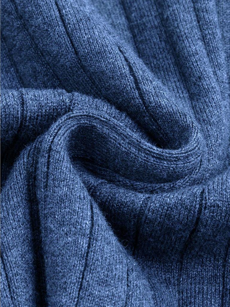 New Men's Trendy High Collar Sweater: Autumn/Winter Knitwear Fashion Base Layer