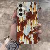 Peeling Paint Rust Print Phone Case For Samsung Galaxy S26 Ultra S25 S24 S23 S22 PLUS FE A56 A55 A54 A53 IMD Shockproof Cover