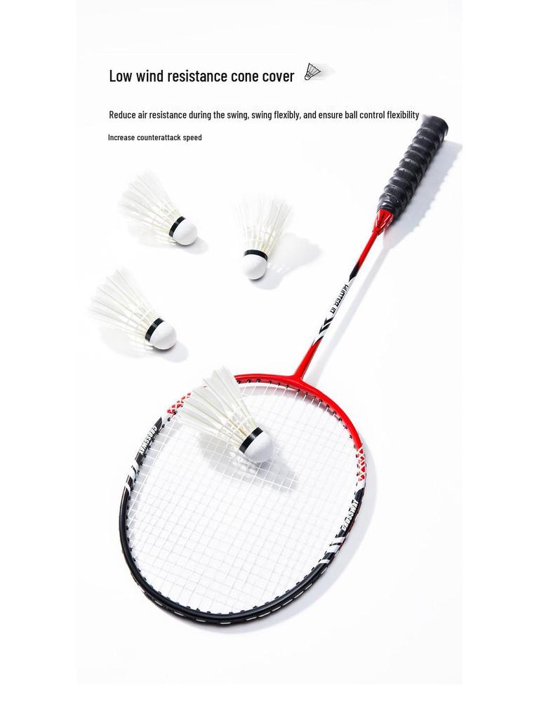 Klossway Offensive Aluminum Alloy Badminton Racket Carbon Composite Set