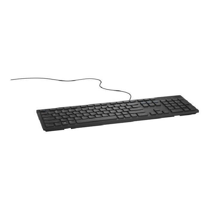Clavier dell kb216 - usb - azerty - noir - touches multimédias