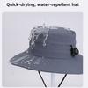 New Sunshade Bucket Hat Quick-drying with Compass Fishing Hats Waterproof Anti UV Sun Cap Summer