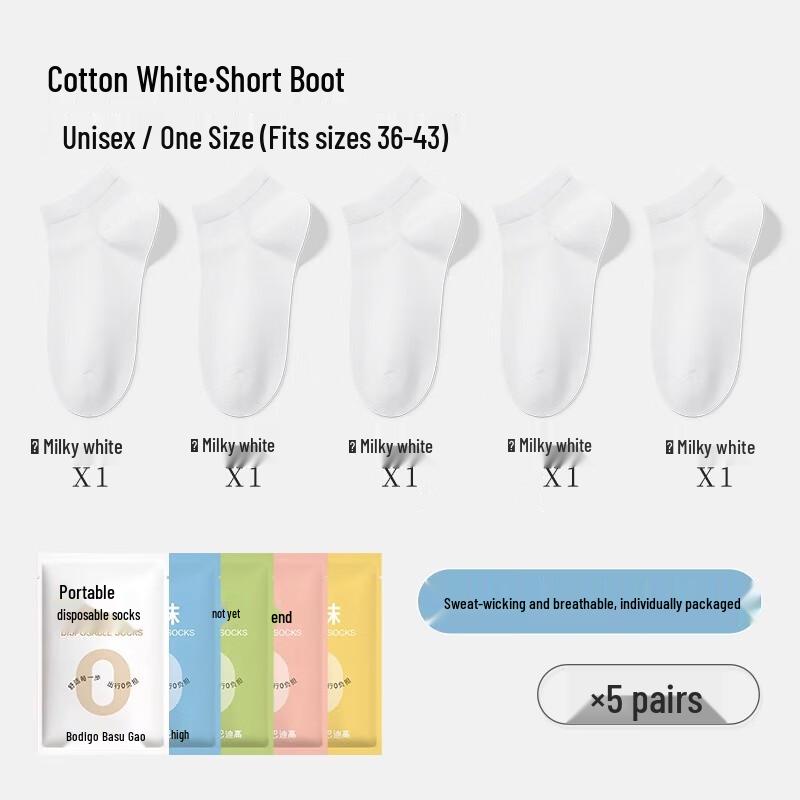 BADIGAO Disposable Cotton Travel Socks