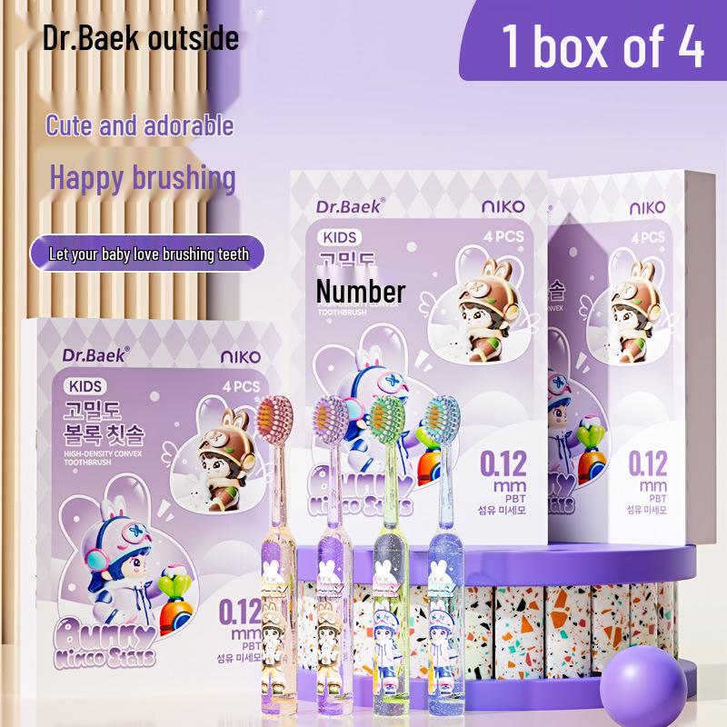 Korean Children's Soft Bristle Cartoon Lion Toothbrush (Ages 3-12) for Oral Care