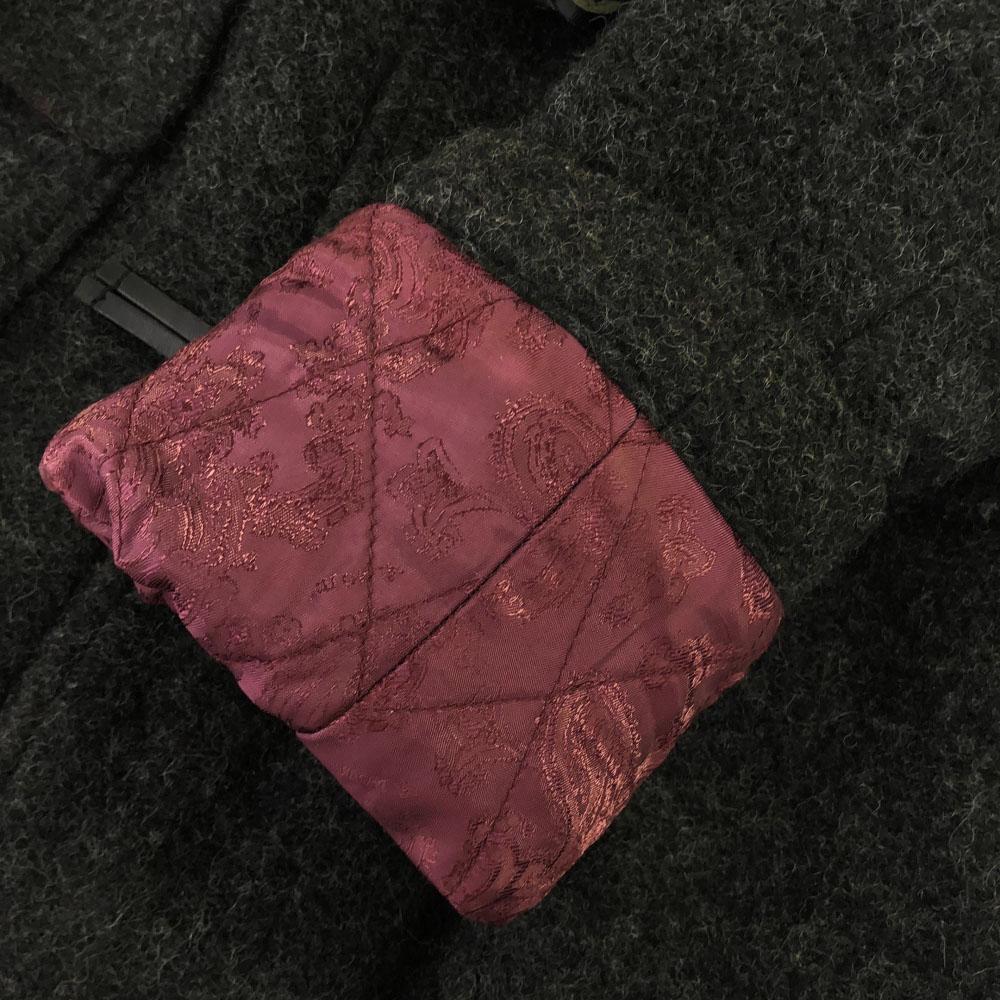 NO ID. Wool boa Duffel coat 1 Black series Paisley lining and padding Men's Used