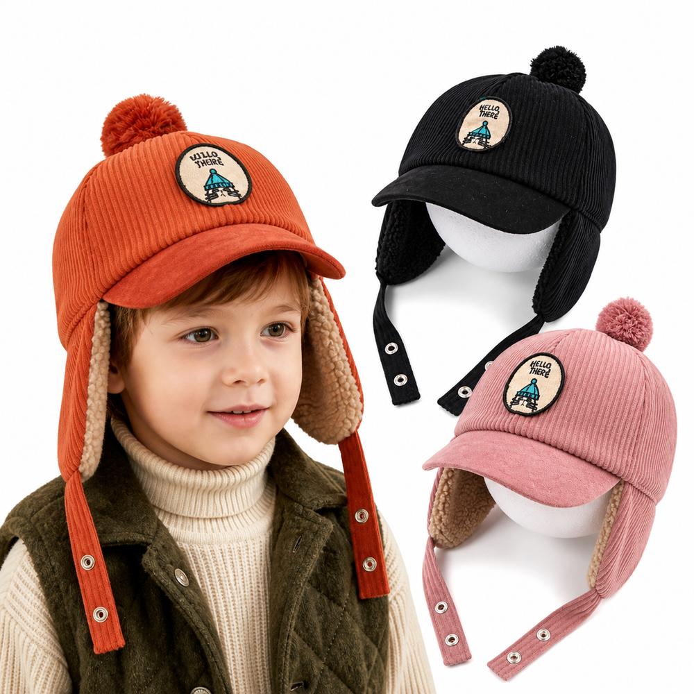 Earflap Baby Ear Protection Cap Baby Warm Hat Baby Cold Weather Accessories