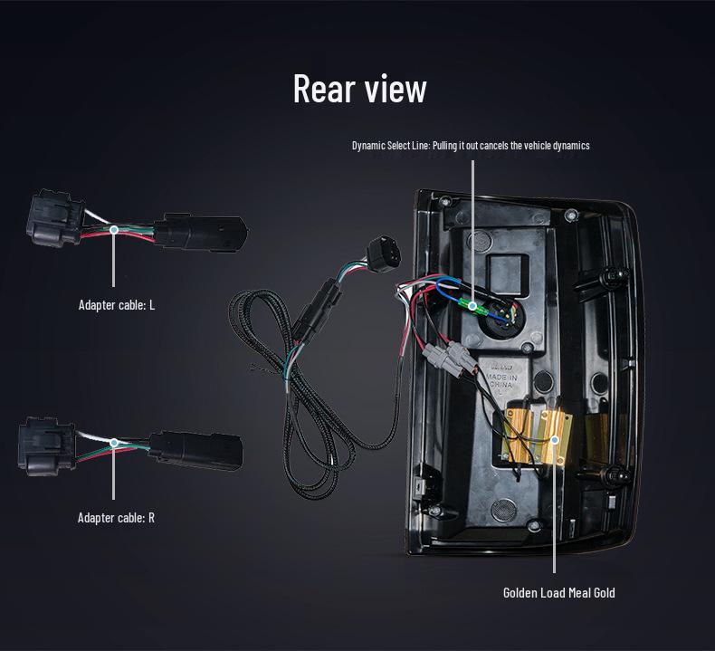 Compatible with GMC Sierra 2014-2018 Taillight Assembly: Turn Signal, Welcome Light, Brake Light.