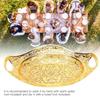 Zinc Alloy Fruit Tray Oval Shape Serving Tray Elegant Decorative Tray  Kitchen Counter