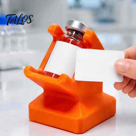 Bottle Labeling Tool 1/2Pcs Vial Label Applicator for 3ML/10ML Vials, Positioning Alignment Ergonomic Device Tool, Sticker Application Tilted Desktop