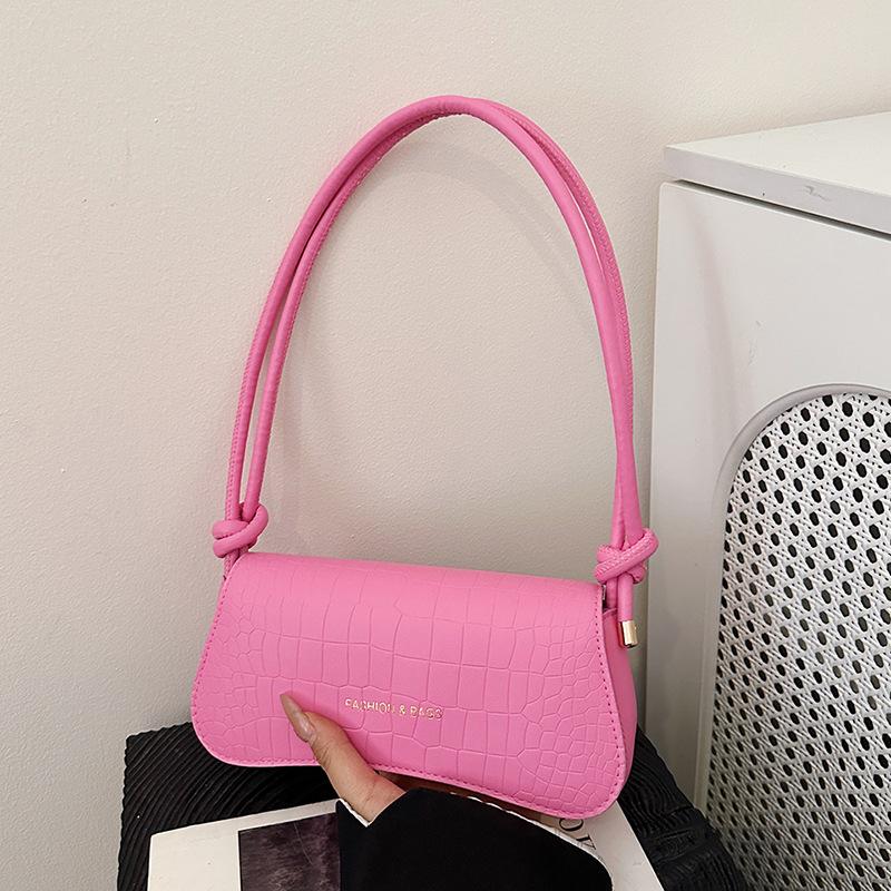

Premium texture solid color simple casual versatile underarm bag women s spring and summer new commuter shoulder handbag