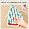 Coral Fleece Hand Towel Kitchen Bathroom Lantern Pattern Hangable Handkerchief Soft Absorbent Decorative Hanging Towel For Daily