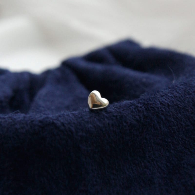 J.Lauren Petit Mini Heart Silver Piercing P0397