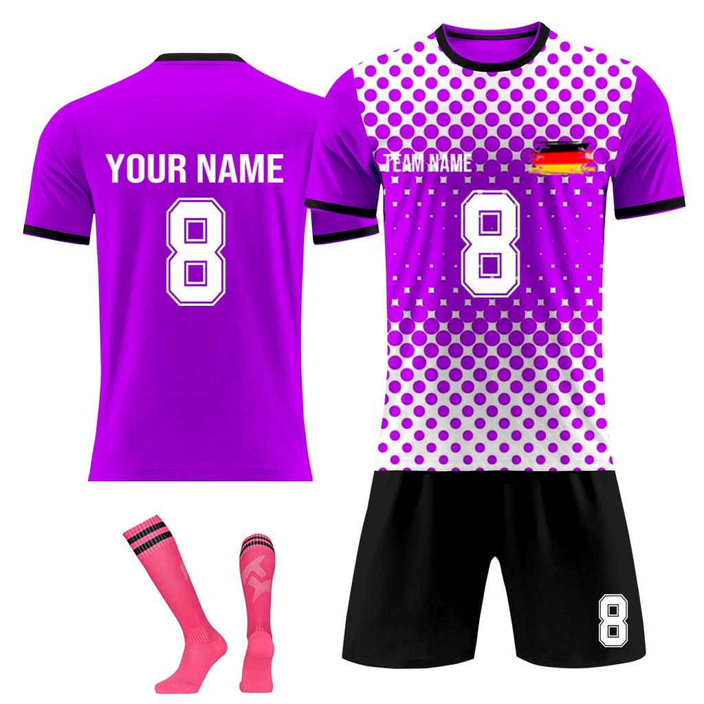 Personalised Shirts Kit Mens Girls With Name Number Custom Football Jerseys For Boys Training Suit