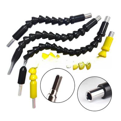300mm Altıgen Saplı Üniversal Esnek Şaft Uzatma Çubuğu Elektrikli Matkap/Tornavida için - Siyah/Sarı