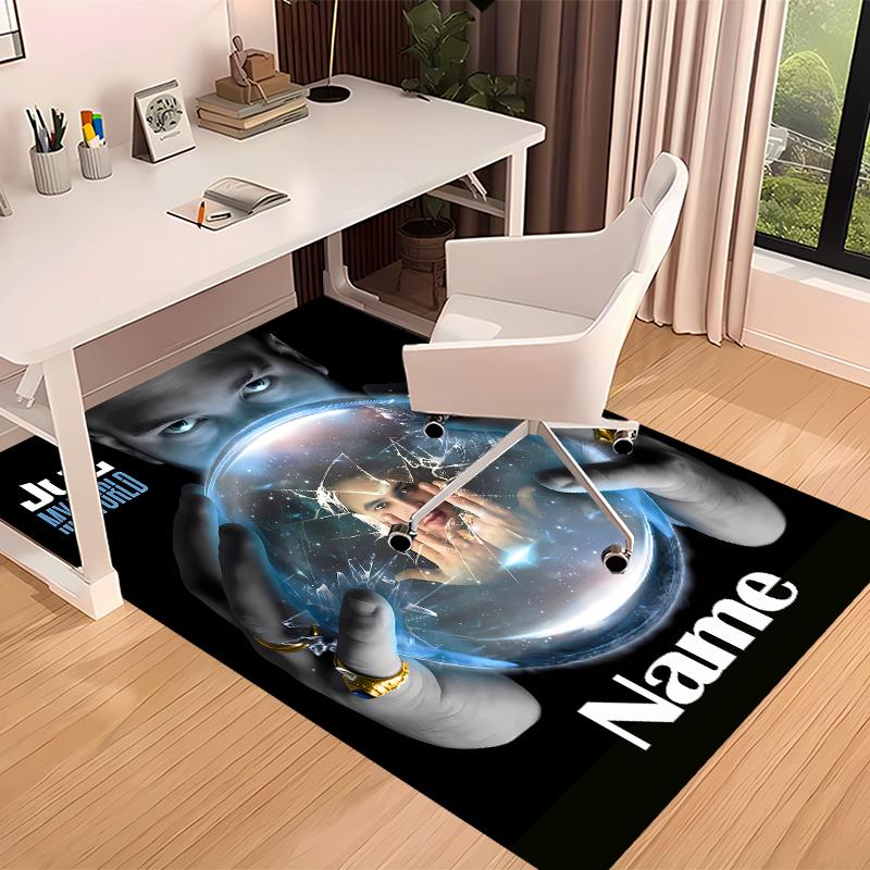 Custom Personalization Jul Rapper Print Area Rug - Soft, Washable Non-Slip Indoor Mat,Living Room,Home&Office Decorative Rug