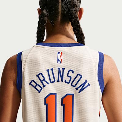 Men's Nike Jalen Brunson New York Knicks City Edition Men's Nike Nba Swingman Jersey