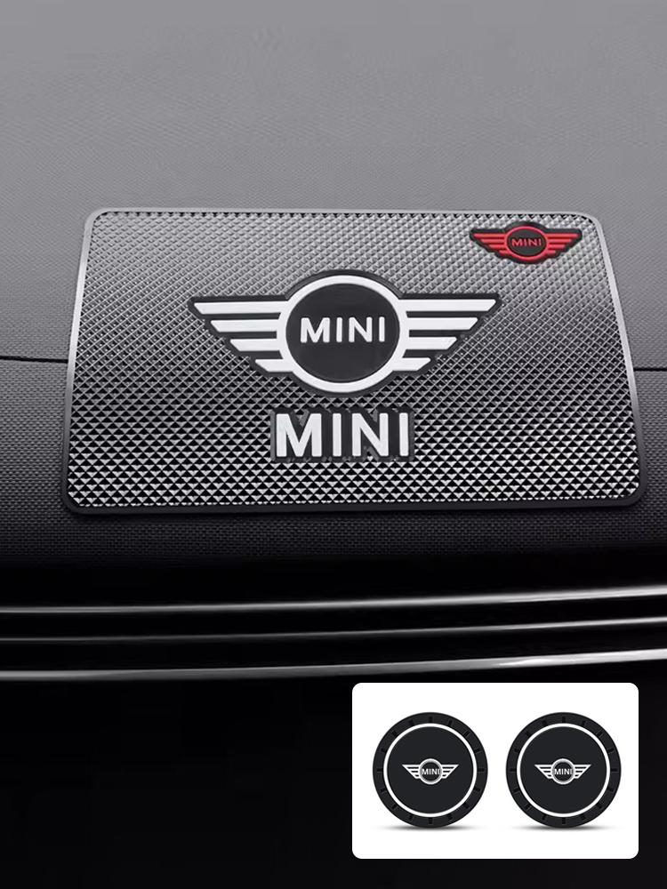 pzkem4 Silicone Car Dashboard Non-Slip Mat Anti-Slip Water Cup Pad For BMW Mini Cooper One JCW R55 R56 R60 F55 F56 Countryman Accessory