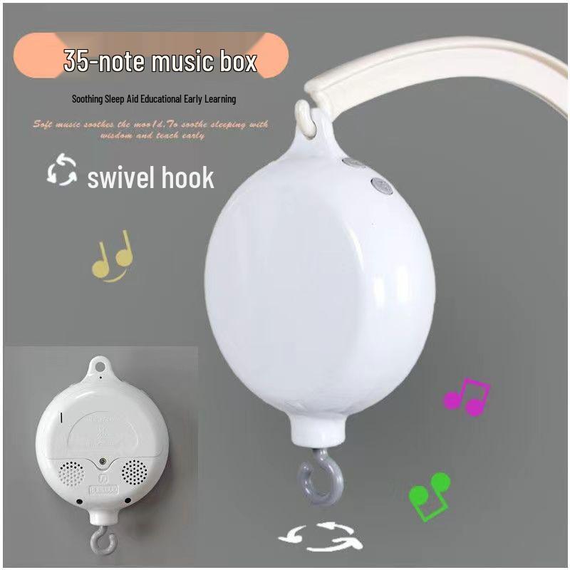 Rotating Musical Crib Mobile with 35 Melodies – DIY Baby Bed Bell Ornament