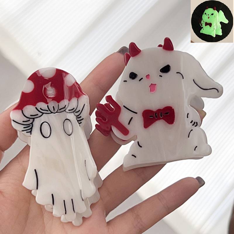 Hairpin Luminescence Halloween Human Skeleton Ornaments Collocation Claws Party