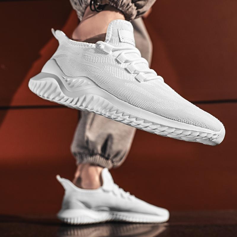 Maedef Men Mesh Casual Shoes Breathable High Quality Sneakers Summer Lace-Up Lightweight Black Big Size Walking Man Tennis Shoe