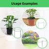 2PCS Half-Ring Plant Support Stakes U-Shaped Flower Support Rack Plant Grow Through Hoops  Garden