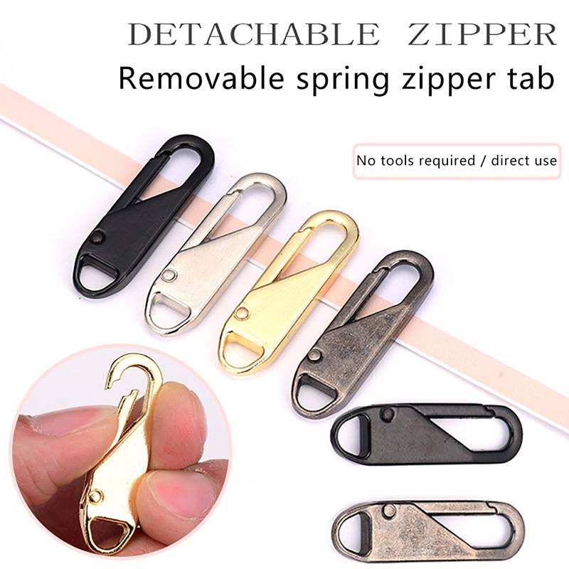 5 Pack Universal Zipper Puller Removable Metal Zipper Slider Repair Kit