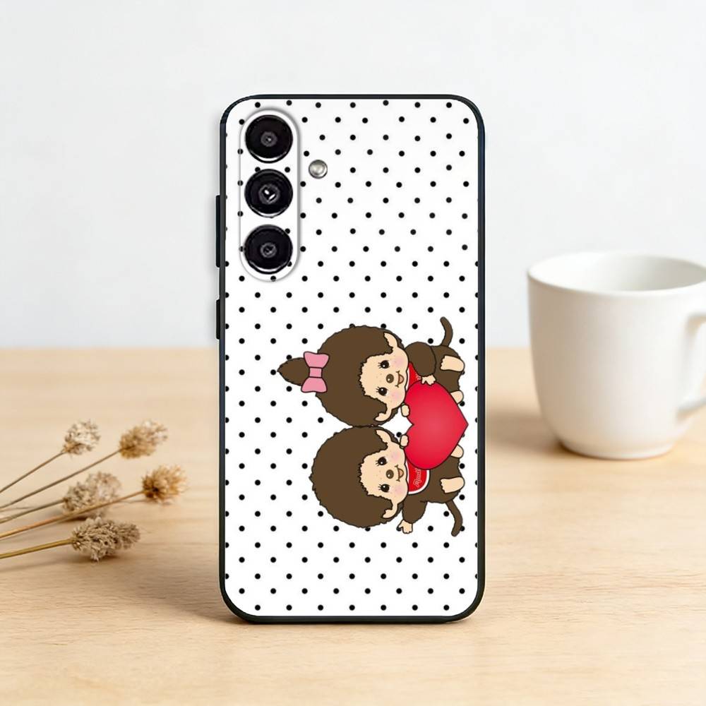 Cute Monchhichis Phone Case For Samsung Galaxy A20,21s,22,31,32,52,53,72,73,80,91 Soft Black Shell