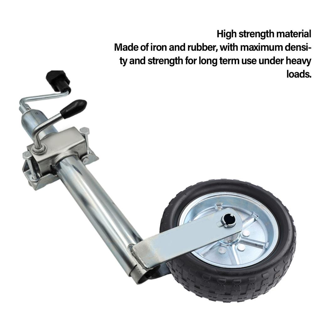 10-inch Trailer Jack Replacement Wheel, 2000 Lb. Powerful Trailer Tongue Jack Wheel, 84mm Rim, Oil-Resistant, High-Strength Trailer Jack Caster