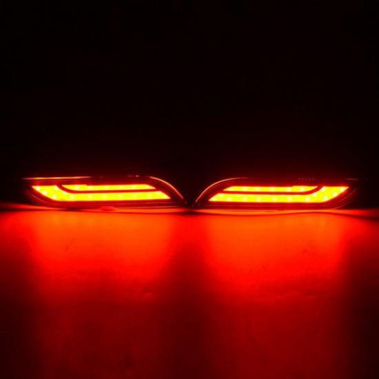 LED Rear Reflector Tail Brake Signal Lamp Foglights Smoke For 18-20 Toyota Camry