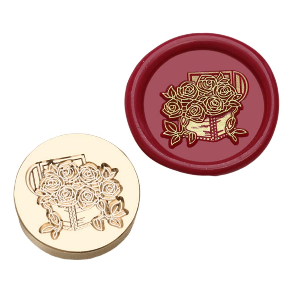 Siegelstempelkopf aus Messing Wachsstempelkopf Messing Scrapbooking Stempelkopf Geprägtes Siegelwachs Siegelstempelkopf Ersatz