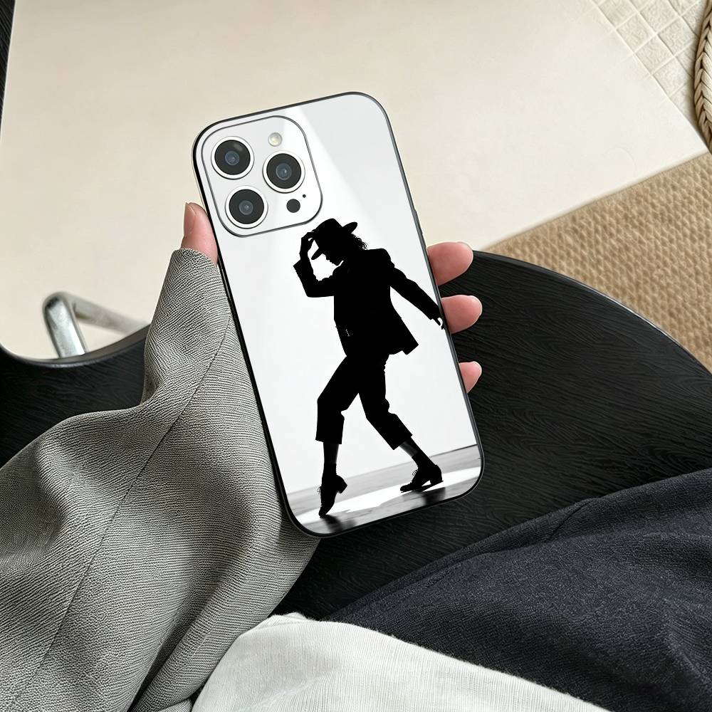 M-Michael Jackson  Phone Case For iPhone 17, 16,15,14,13,12,11 Plus,Pro Max, Others Soft Black Cover
