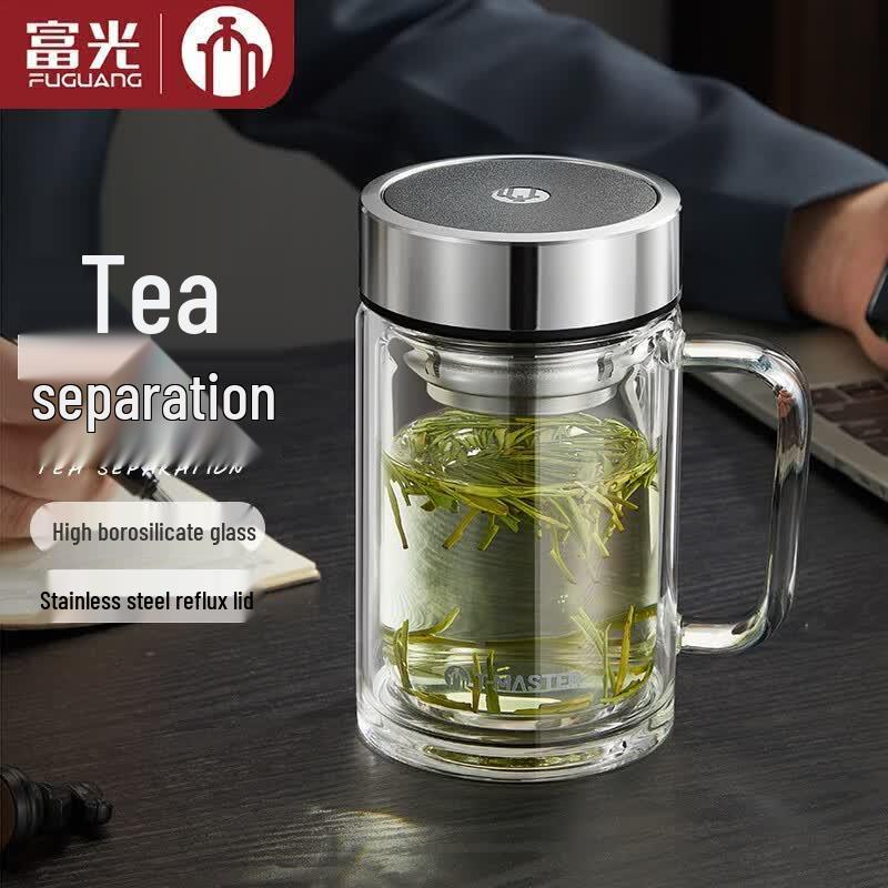 Fuguang FU+ Titanium Crystal Glass Tea Infuser Cup 530ml