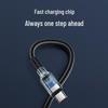 Dual Type-C 120W Fast Charging Cable for Apple, Huawei Laptops & Cars