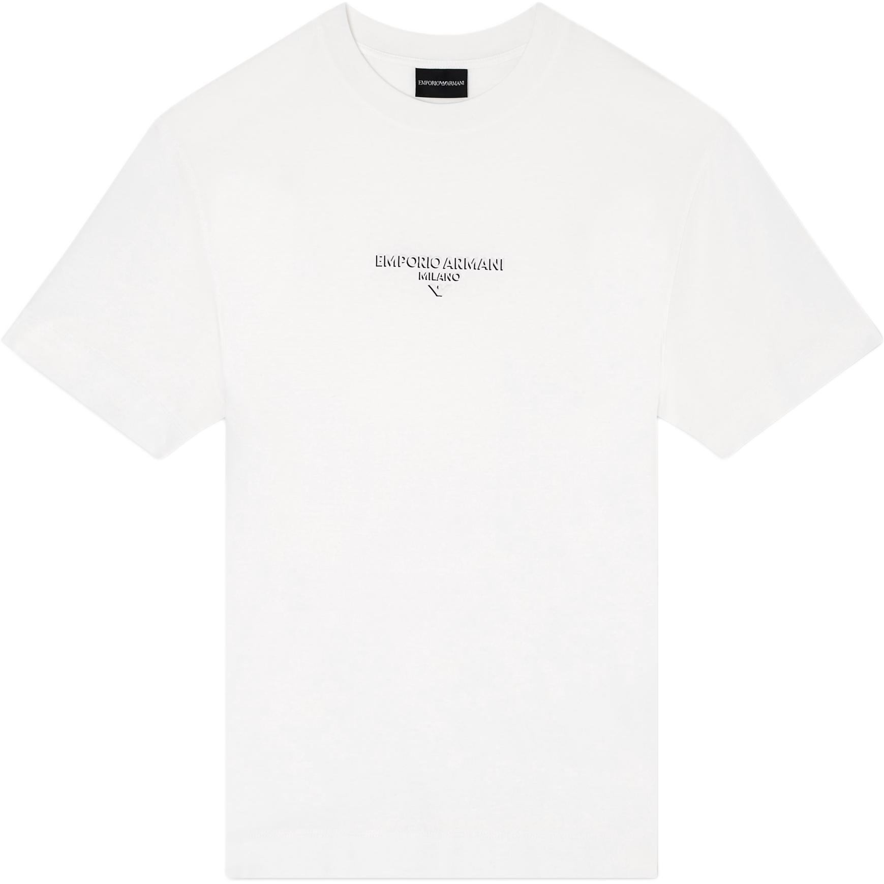 

Emporio Armani Knitted Crew Neck Short Sleeve T-Shirt Men Tops White EM002838-AF10761-U0003 XXL