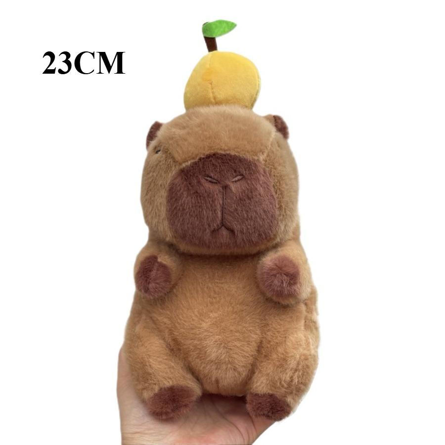 Capybara Plüschtiere Kawaii Stofftiere Anime Orange Capibara Schildkröte Rucksack Kapibala Weich Niedlich Kinder Spielzeug Geburtstag Weihnachtsgeschenk