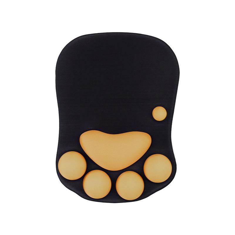 Wrist Rest Support for 3D Mouse Pad Cat's Paw Circle Coaster Gaming Mouse Pad Ergonomic Gel Memory Foam for Computer, Laptop