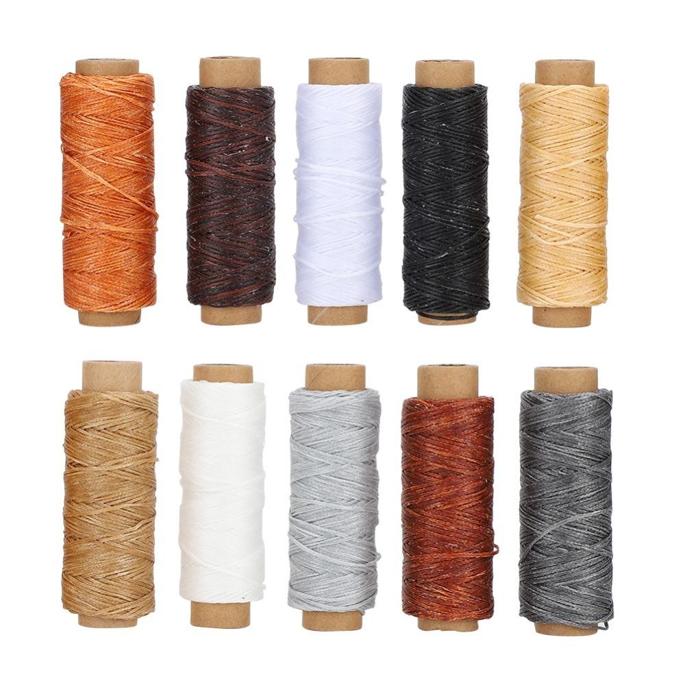 10pcs Polyester Filament Leather Sewing Thread Hand Stitch Thread Leather Craft DIY