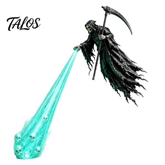 Mysterious Home Ornament Grim Reaper Bookshelf Nook Light, Flying Lamp, Spooky Gothic Halloween Party Supplies LED Light for Home, Desktop,