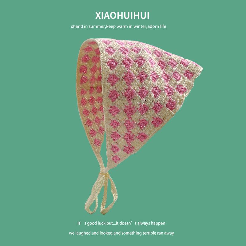 Pastoral Knitted Wool Headband - Cute, Simple Triangle Style Hair Accessory for Women