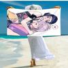 1pc KPop Demon Hunters ZOEY6 Beach Towel, Comfortable and Thick, and Swimming/Bath/Picnic/Camping Towel, Suitable for Seaside Beaches