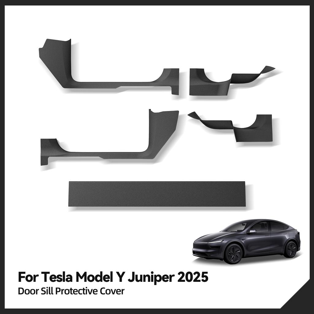 for Tesla Model Y Juniper/Launch 2025 Door Sill Strip Guard Car Accessories Front Rear Door Threshold Anti-kick Pad Protector