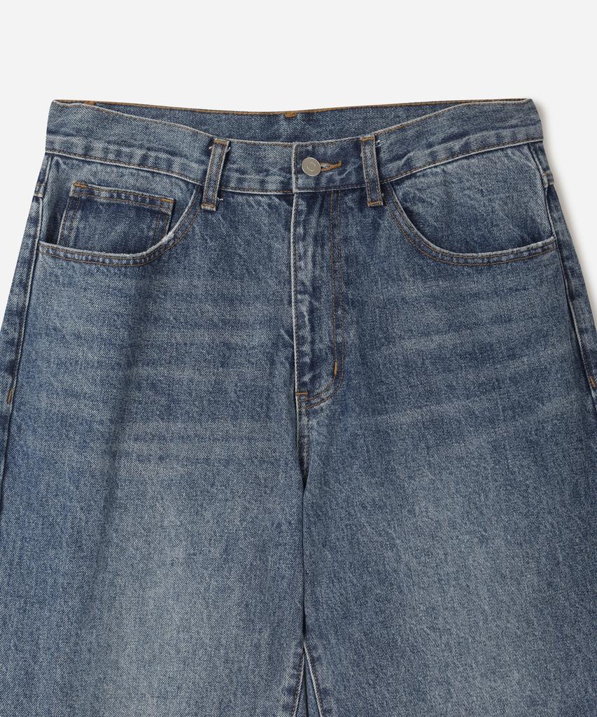 247Silijeu Curved Wide Denim Blue